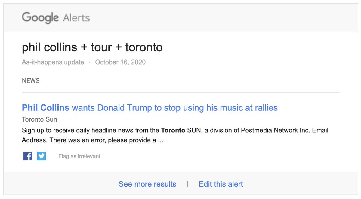 Well this was a tease. But also, lol. "In the Air Tonight" is kind of a COVID anthem though?