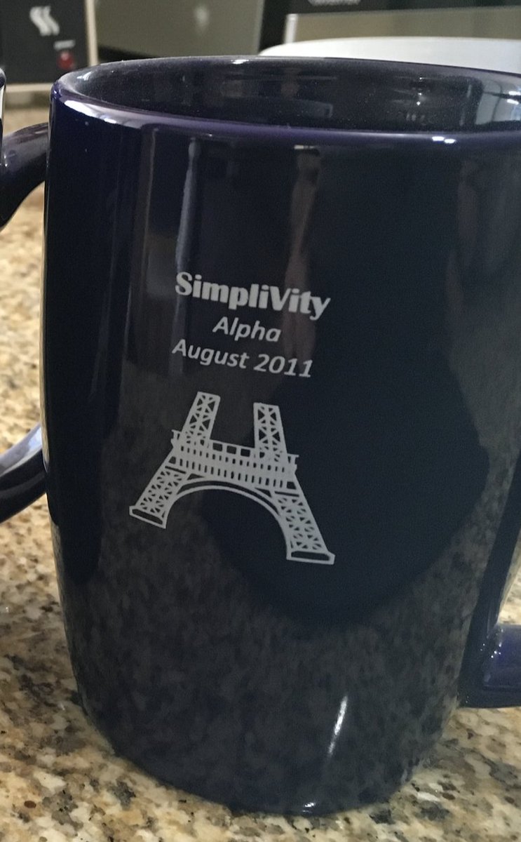 It seems to be SimpliVity nostalgia week, so here is a pic of our alpha mug from 2011!