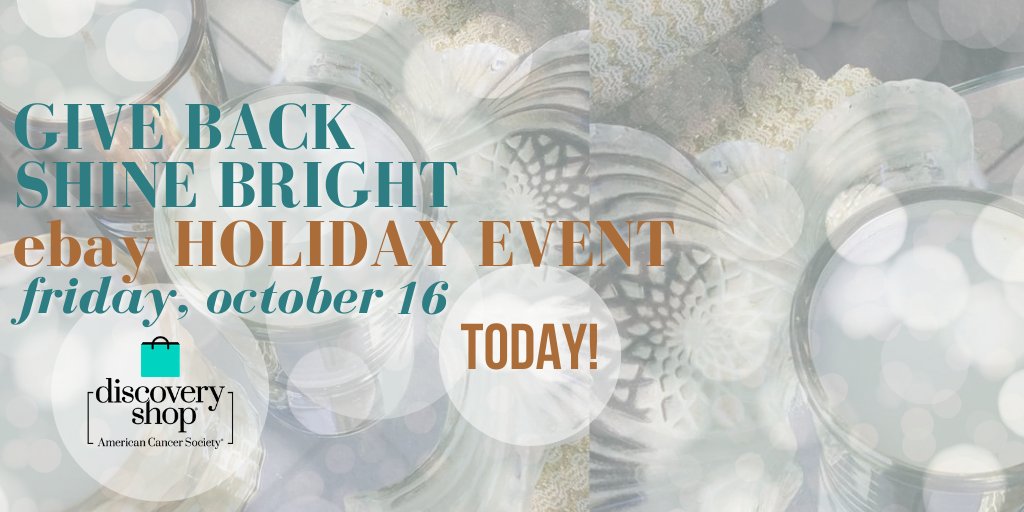 Beginning today at 10AM, shop everything #holiday at affordable prices from home décor, gifts, &amp; jewelry on our <a href="/eBay/">eBay</a> store! Merchandise is curated from across our 50+ West Coast locations. Your purchases help <a href="/AmericanCancer/">American Cancer Society</a> save more lives: cancer.org/ebay