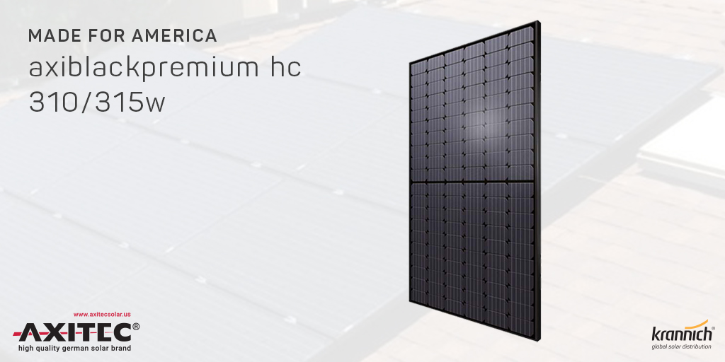 KrannichSolarUS's tweet photo. Power up with the sun with @AXITECSolar's modules! These modules are also part of their 25/25 year warranty & performance! 🙌
#wearekrannich #axitec #axitecsolar #axipremium #25yearwarranty #solarenergy #renewableenergy #solarpower #solarlife #wearesolar #solar #gosolar ☀️ https://t.co/d2p2P2IQK1