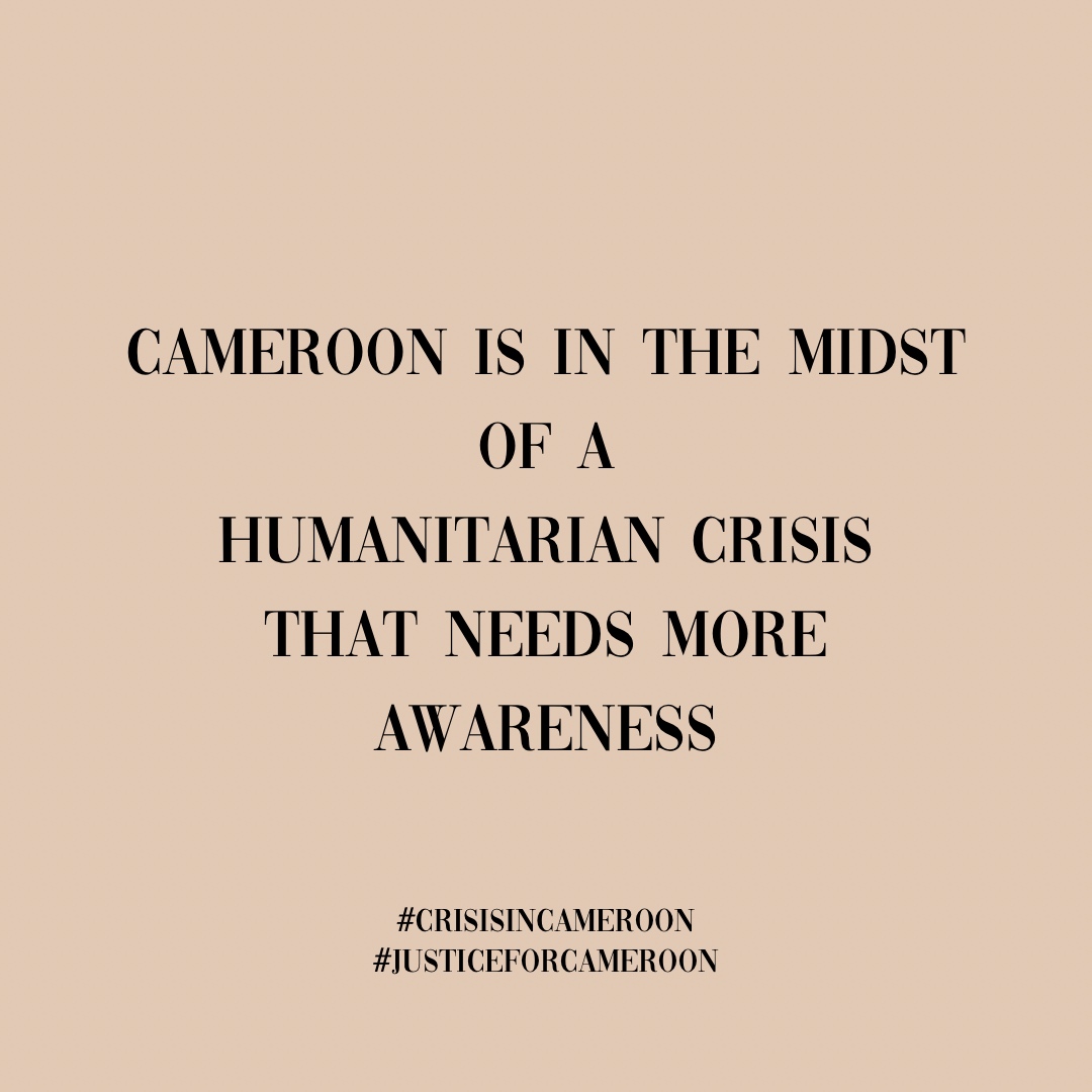 baeayuk_'s tweet photo. Cameroon has been in the midst of a humanitarian crisis for nearly 4+ years. It’s time to get proper #justiceforcameroon and end the #AnglophoneCrisis https://t.co/0GbtUxG2oN