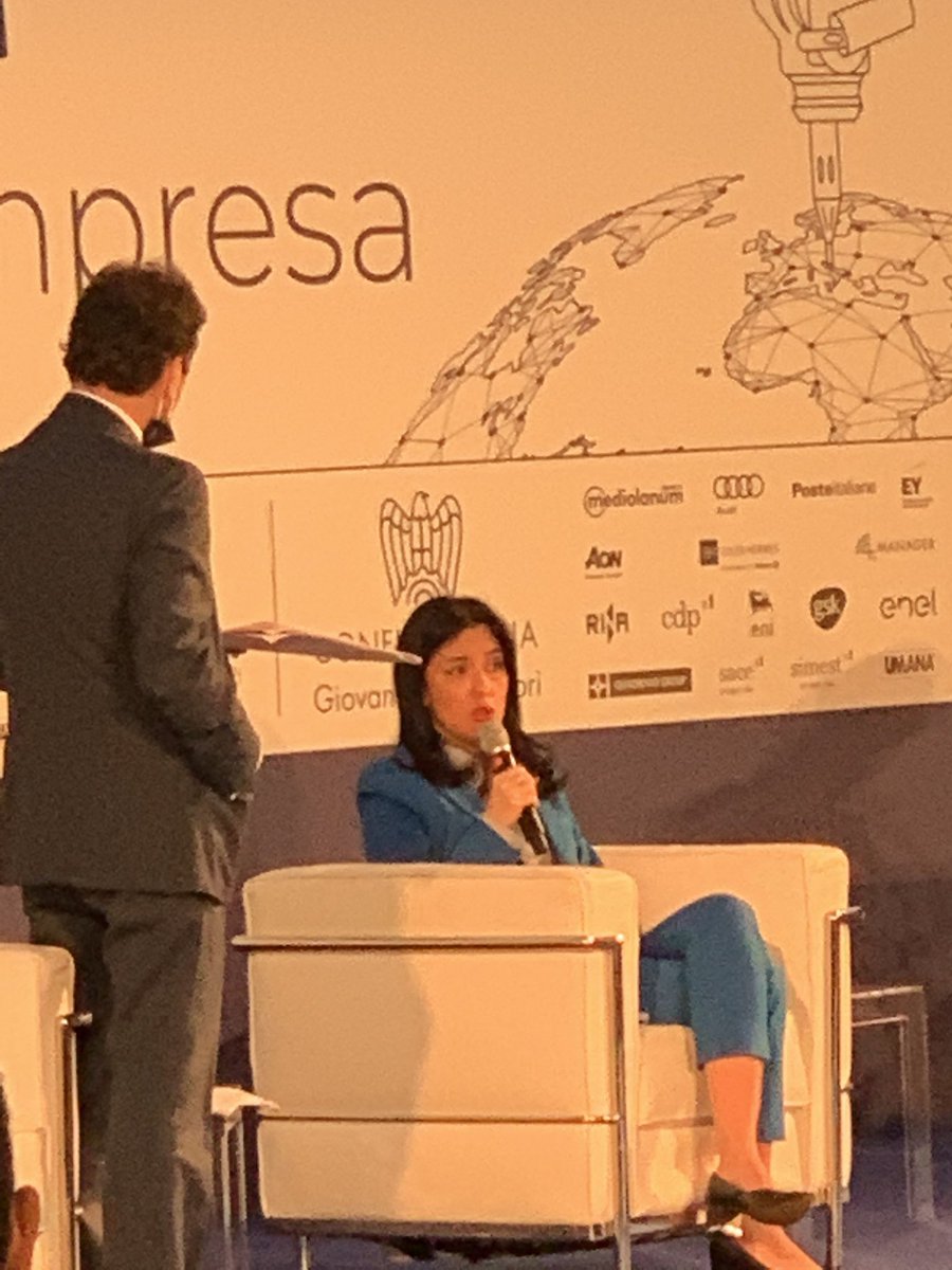 The Minister of Education <a href="/AzzolinaLucia/">Lucia Azzolina</a> highlights keeping students safe is among her highest priorities at #Futuri2020 #Confindustria