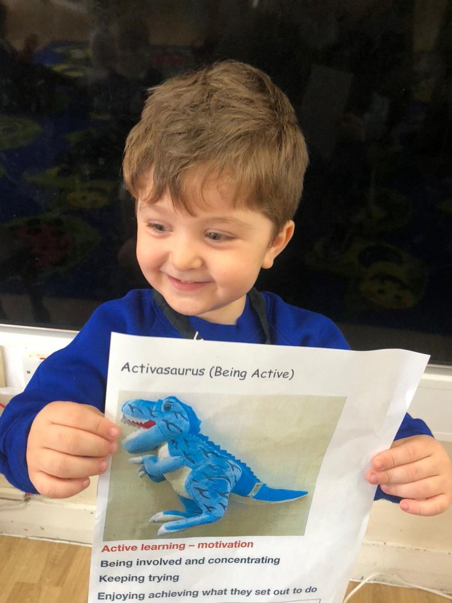NurserySilas's tweet photo. Two very proud CofEL winners today! 🌟🌟 #ActiveLearning #beinginvolved #CofELdinos #CharacterisiticsofEffectiveLearning https://t.co/8uoaEbIPrJ
