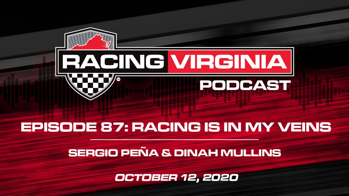 RacingVirginia's tweet photo. Have you listened to this week's #RacingVirginia Podcast? 
Hear @SergPena's Racing Virginia story + what drives Dinah Mullins' passion for @DominionRaceway.

Web: https://t.co/1uAj89Wzww
Spotify: https://t.co/FzIY1TxVBG
Apple: https://t.co/vXgqRrxMtt https://t.co/57BIxFb9PA