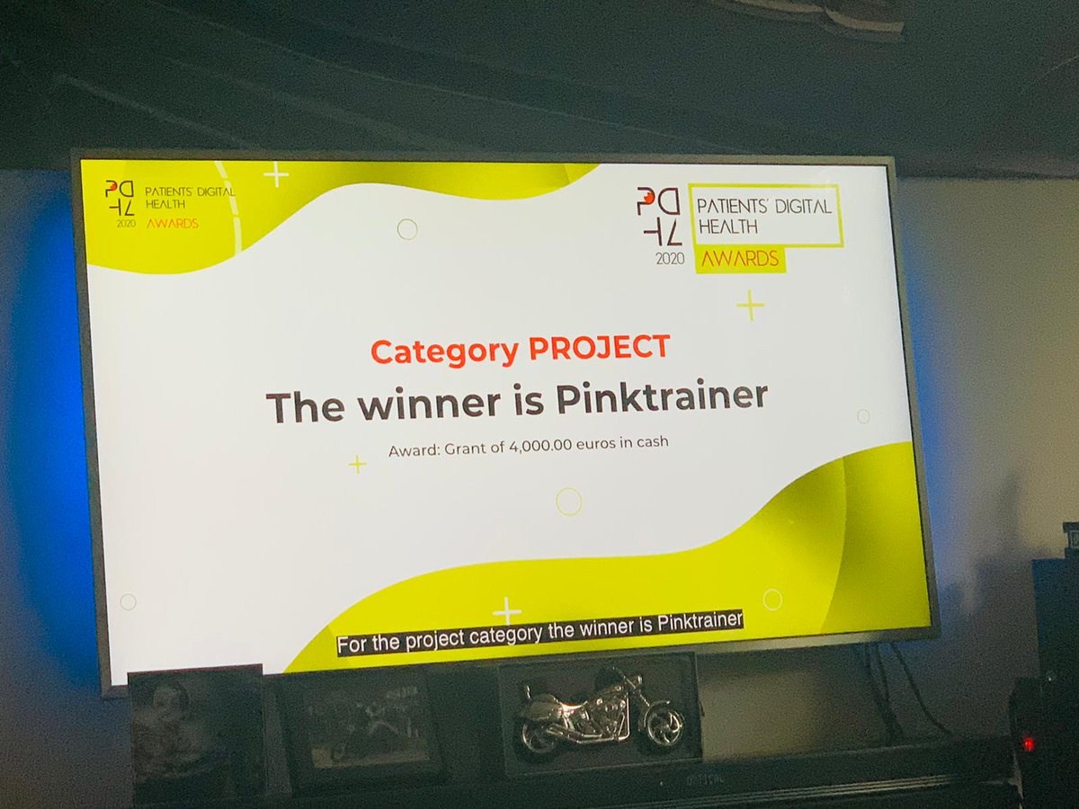 Yes we did! Our Pinktrainer oncology exercise and nutrition application is the winner of the Italian Patient Digital Health Award 2020! Voted by 50 patient organisations and the jury. Implenting in Italian hospitals and cancer rehabilitation centre continues! Grazie a tutti!