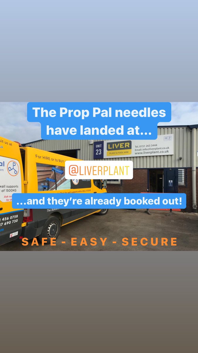 proppalofficial's tweet photo. @Liver_plant now have #proppal in their hire fleet, supplying their customers with the best tools for the job! @ExecHireNews @ProBuilderLive @skillbuilderuk @H_S_E #toolhire #tools #extensions #construction #liverpoolbuilders #wallsupport https://t.co/opnEDTvmP6