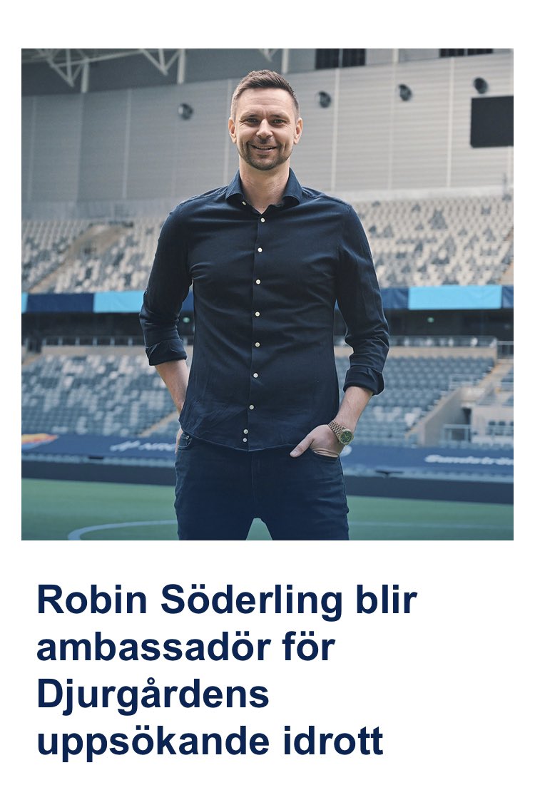 Vår organisation växer! 
Riktigt kul att Robin Söderling knyts till vårt arbete att sätta Stockholmarna i rörelse. 

Se intervjun här samt den där vår verksamhetschef Staffan Holmberg berättar om vårt arbete. 

dif.se/nyheter/nyhets…