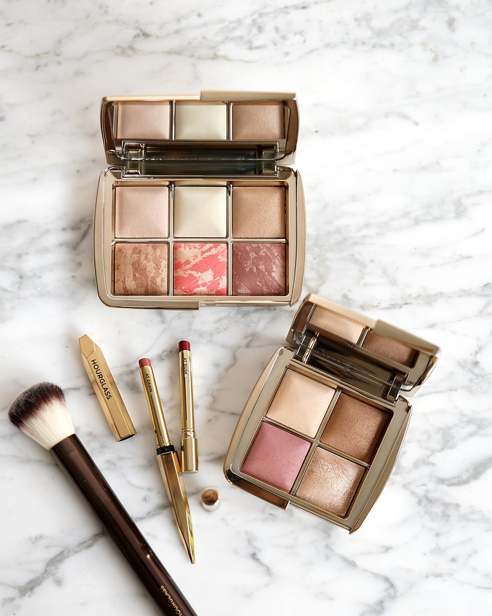 Glowing perfection with the <a href="/HourglassMakeup/">Hourglass Cosmetics</a> Sculpture Collection for holiday bit.ly/hourglass-holi…