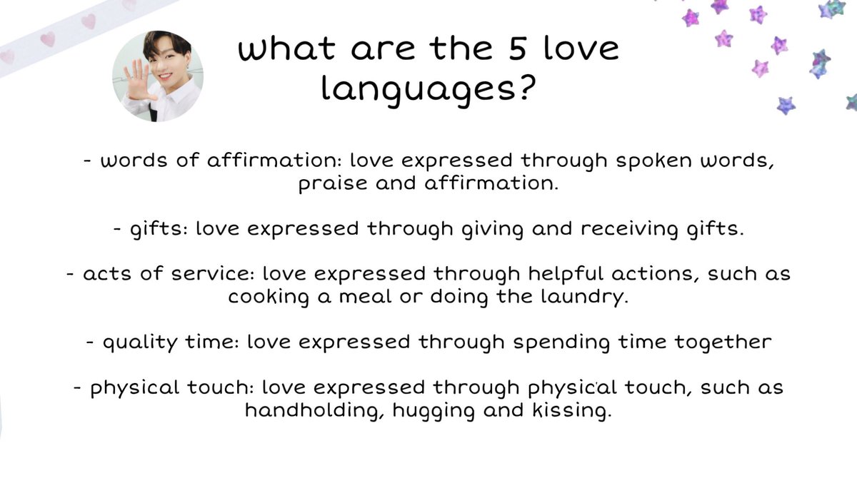 [what are the 5 love languages?]