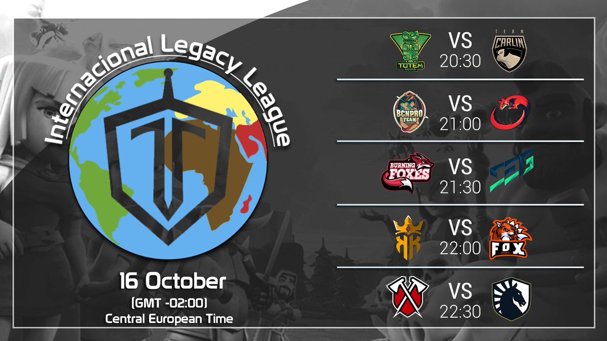 👑 #ILL - DAY #4 WEEK #2

Here we go! begins the second week of tournament 🤩

<a href="/esports_totem/">Moved</a> 🆚
<a href="/Team_Carlin_/">Team Carlin</a> 

<a href="/BCNProTeam/">BCN Pro Team</a> 🆚
@Manguste_eSport 

<a href="/BurningFoxesGG/">Burning Foxes</a> 🆚
@SynapseGamingGG 

<a href="/KingOfKings_GG/">King Of Kings 👑</a> 🆚
<a href="/FoxeSportsGG/">Fox eSports</a> 

<a href="/TribeAcademyGG/">Tribe Academy</a> 🆚
<a href="/TeamLiquid/">Team Liquid</a> AC