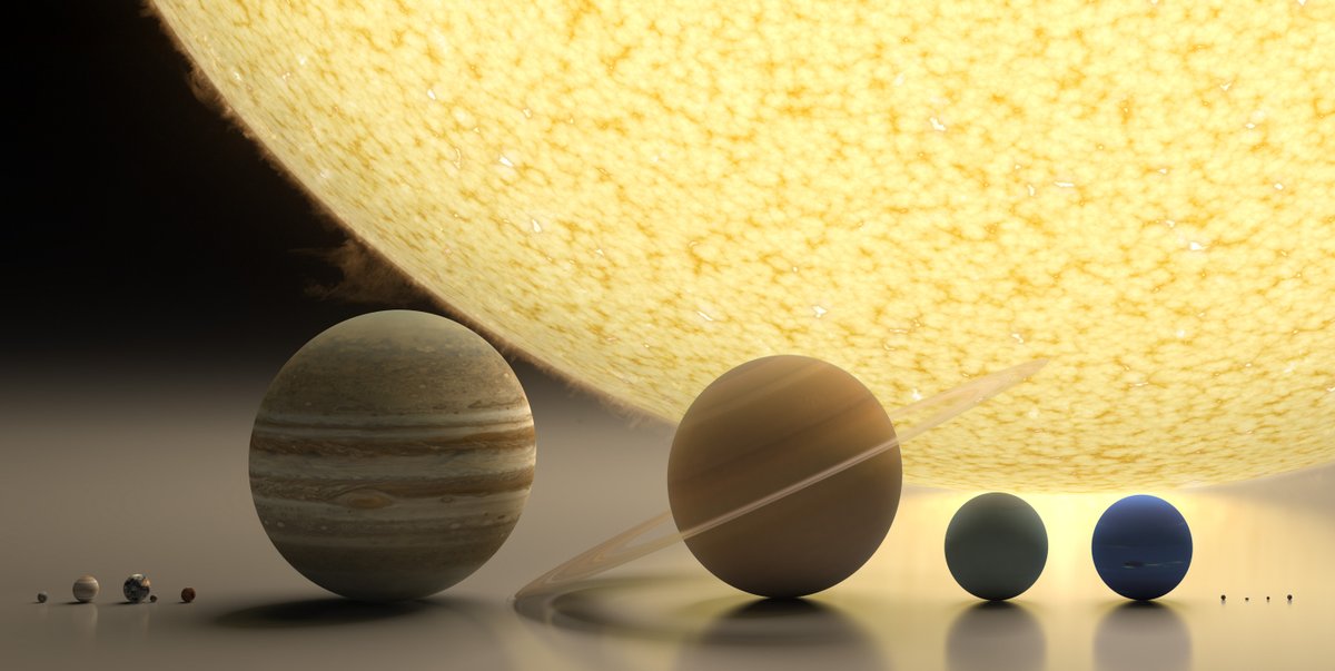 Avant toute chose, rappelons-nous des échelles. Le Système solaire, c'est gigantesque. Et pourtant à son échelle, le Soleil est ridiculement petit. Et voyez un peu ce que nous sommes par rapport au Soleil... (Nous sommes dans les petits machins tout à gauche, oui.)