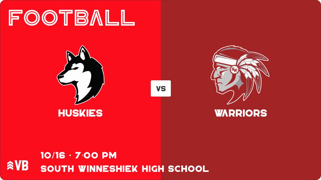 Football (Varsity) Game Day! - Check out the game preview for the Nashua-Plainfield Huskies vs the South Winneshiek Warriors. It starts at 7:00 PM and is at South Winneshiek High School. ia.varsitybound.com/football/2020-…