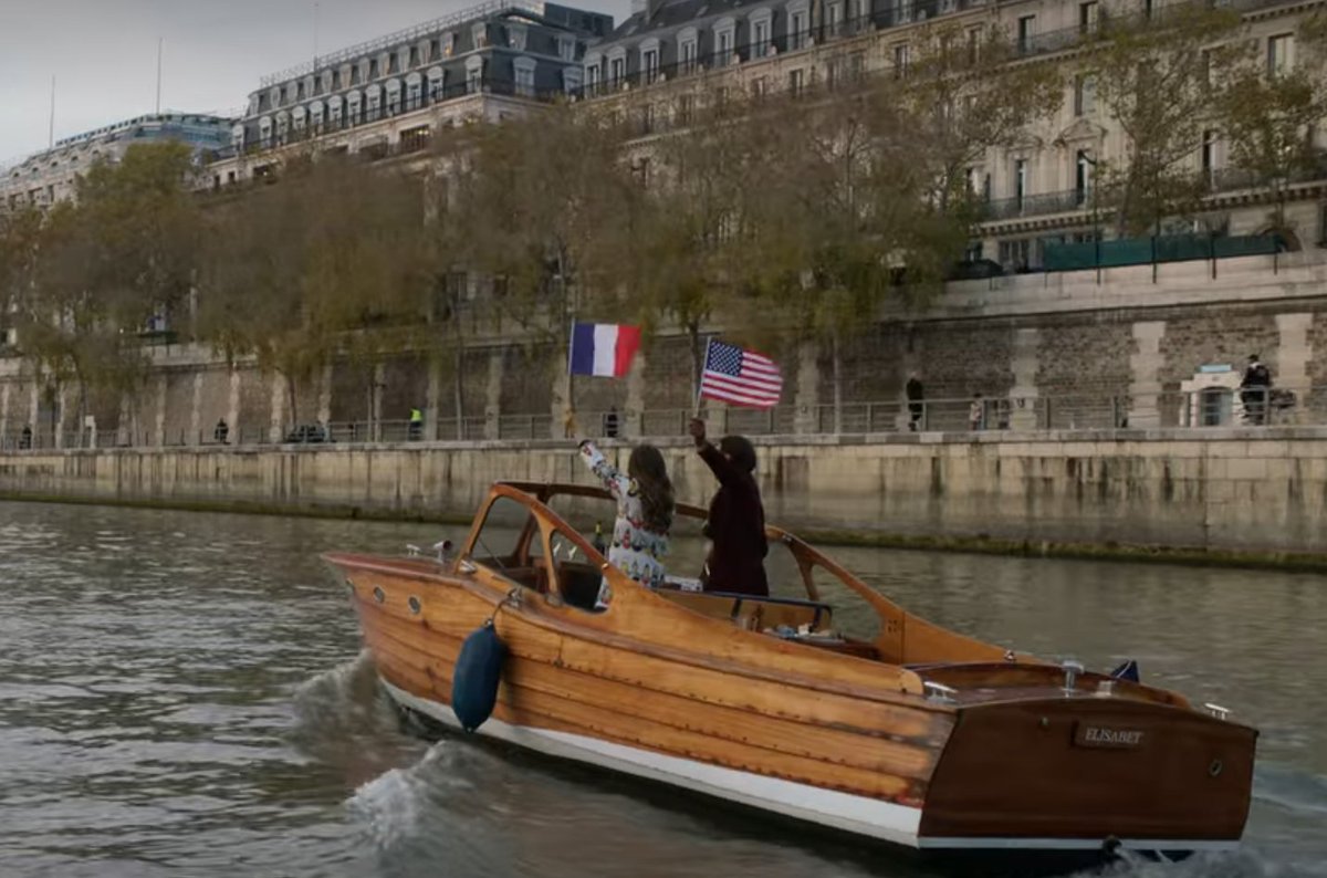 Emily feeds a baguette to seagulls DRINK! She also waves an American and French flag on a boat not sure what that's about but DRINK! Next step: Emily goes to Model United Nations to beef up her college application letter