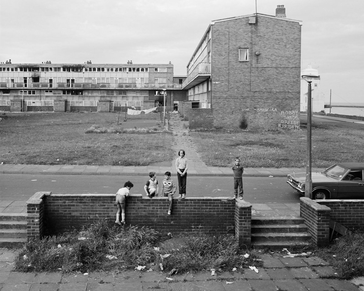 Chris Killip. May 5th, 1981, Housing Estate, North Shields, Tyneside, 1981.