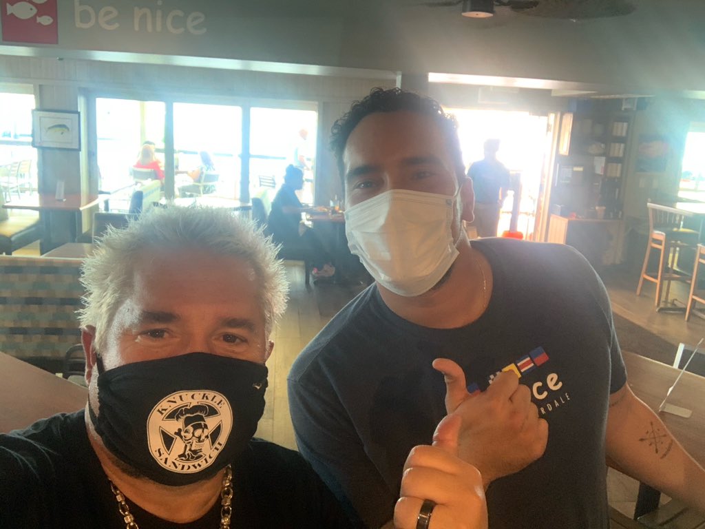 GuyFieri's tweet photo. My brutha Roger received the RERF check and is so thankful to everyone that supported this fund!!

You should hear his story! OMG https://t.co/HLPotgHCn4