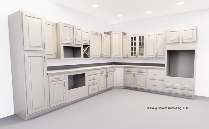 #Revit #Residential #Cabinet families now available. Over 170 families with over 1300 types/sizes/variations. Materials, door/drawer fronts/hardware instance based for virtually endless options.  #Architects dougbowersconsulting.com/Products/Casew…