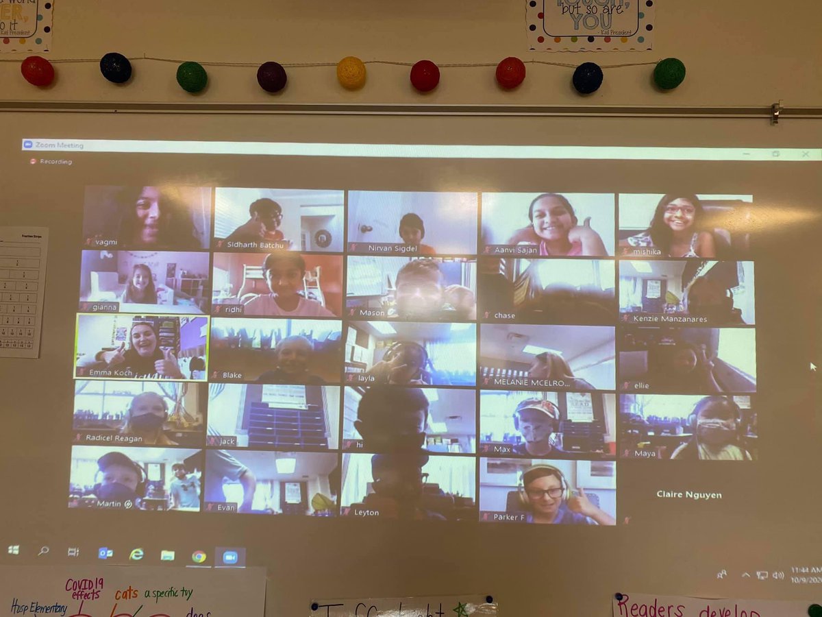 MrsMagera's tweet photo. Sharing our Informational Writing with @kochclassroom’s Virtual Academy students! 😍 #CampHosp #StrongerTogether https://t.co/6RhV6LeXnV