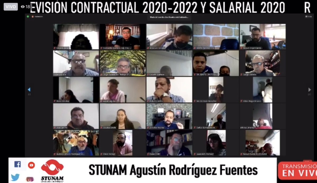 Mesa de Negociaciones 
#STUNAM 
#NuevaNormalidad
#ConoceTuSindicato 
#LaPluralidadEsNuestraFuerza 
#UnidosVenceremos