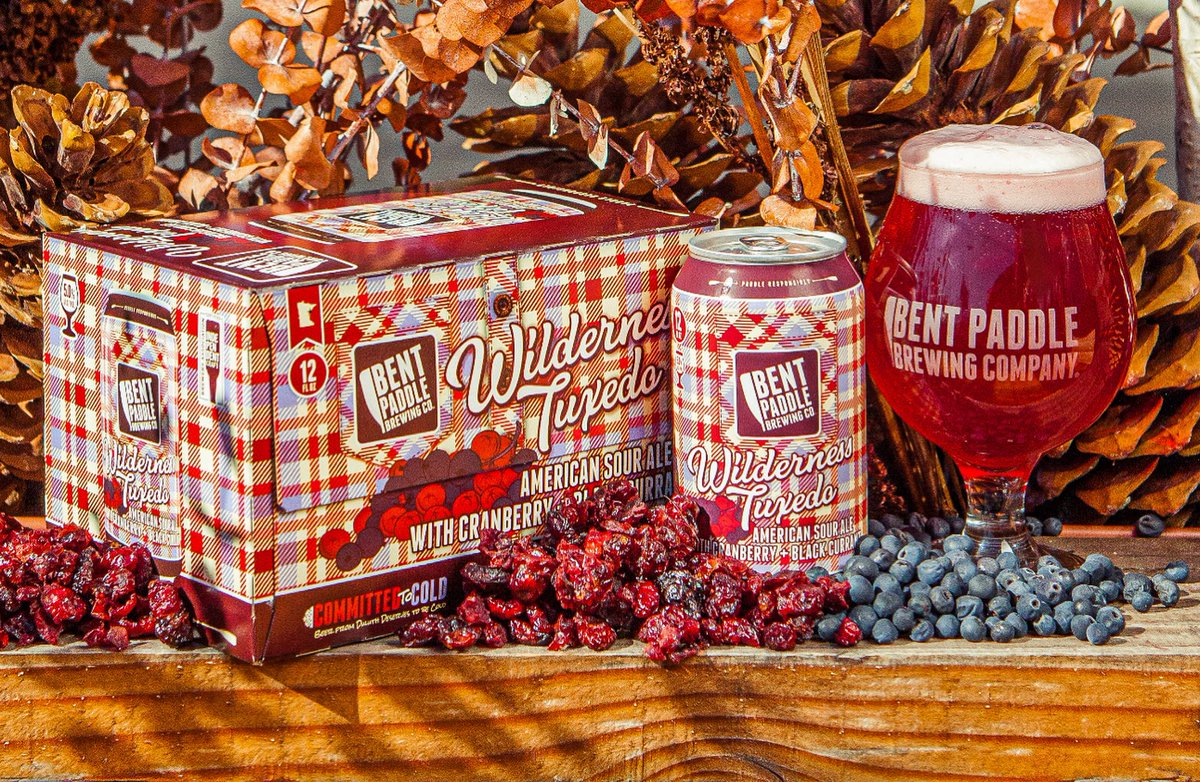 bentpaddlebeer's tweet image. The final 2020 installment of our wildly popular Wilderness Tuxedo drops in the taproom today! Perfect for fall, this Cranberry + Black Currant combo has sweater weather written all over it 🍻 🍁 ♥️
