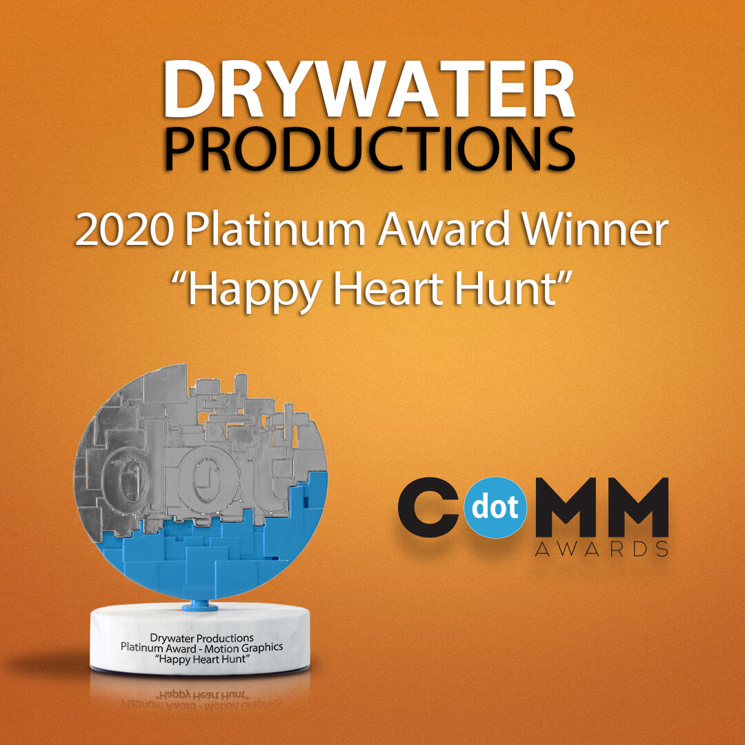 DrywaterPro's tweet image. We recently found out our short film, Happy Heart Hunt was awarded a Platinum dotCOMM Award!  This was a passion project of ours.  If you haven&apos;t seen it, check it our here: youtu.be/GnOp6ZWlXO8
#dotCOMM #HappyHeartHunt