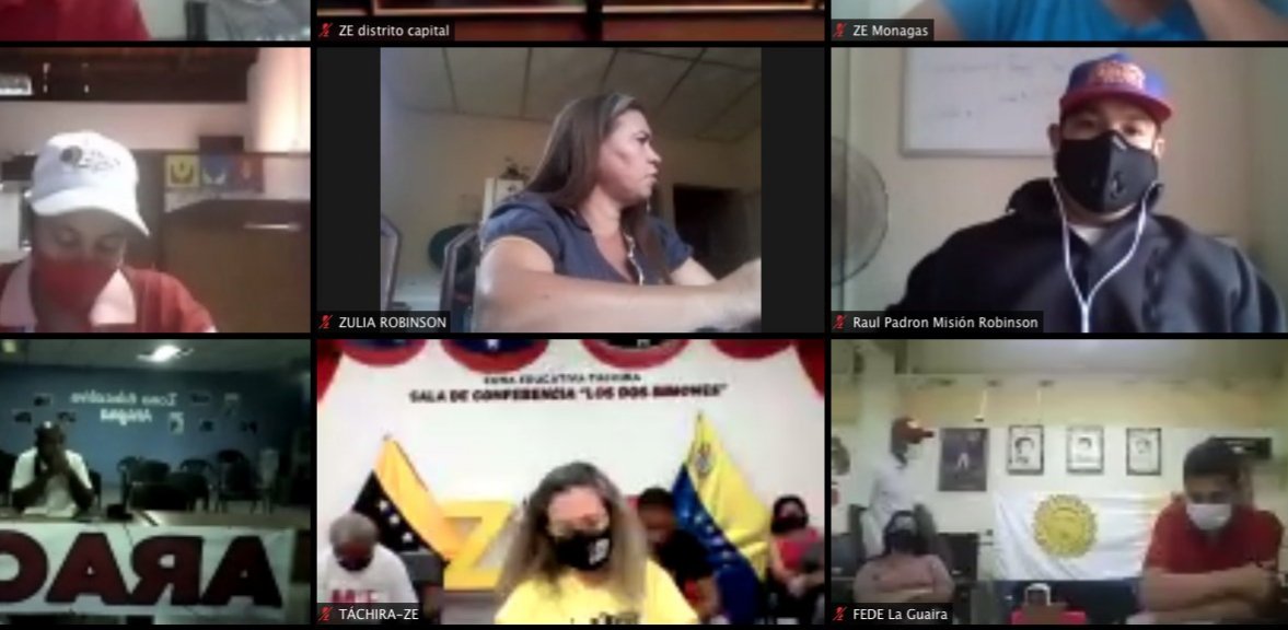 #16Oct 🇻🇪Ahora | El ministro @psuvaristobulo realiza videoconferencia con los equipos estadales del @MPPEDUCACION para abordar la continuidad de las jornadas de asesorías pedagógicas en el marco del 7+7 establecido por la cuarentena social y colectiva #VenezuelaEsDemocraciaPlena
