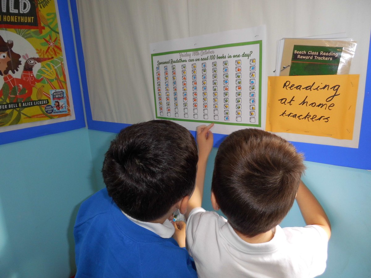 EyePrimaryYear2's tweet photo. WE DID IT! Well done Year 2 on the 100 book challenge 🏆📚 https://t.co/K5NWK7em5V