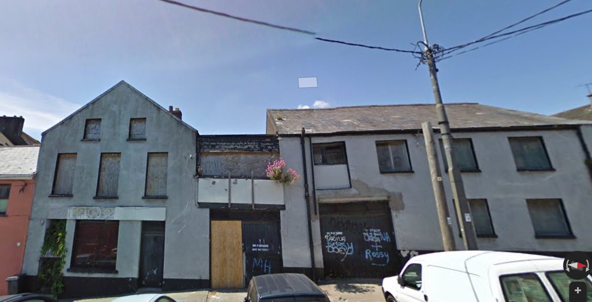 once a Cork city bakery, spoke to one of its neighbours earlier, lying vacant for years ( @googlemaps image bottom RHS 2009)rich in history, so much character seems it sold recently so  it will be lovingly restored & repurposed soonNo.129  #regeneration  #economy  #respect