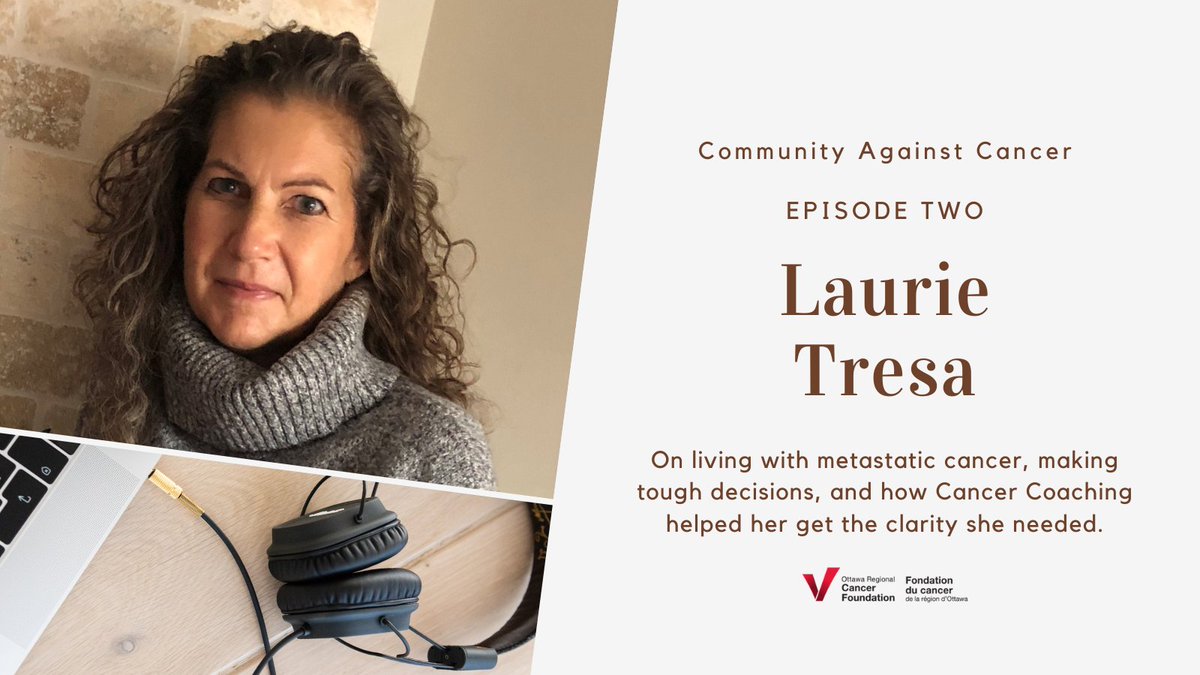 It's time for Episode 2 of the Community Against Cancer #Podcast! This week <a href="/mjdj74/">Matt Jacques</a> speaks with Laurie Tresa, a client of ours who is living with metastatic #breastcancer. Laurie's honesty, eloquence &amp; balanced perspective make for an incredible episode! ottawacancer.ca/podcast.