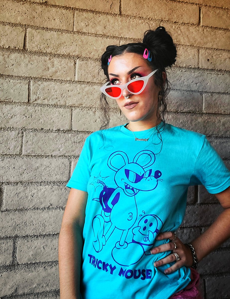 Rad Tees for Rad People!! ONERADTEE.COM 
TRICKY MOUSE Tees Are Nearly Sold-Out!! 
#retrogaming #videogamefanart #mouser #retrogamer #altfashion #thriftyfinds #8bit