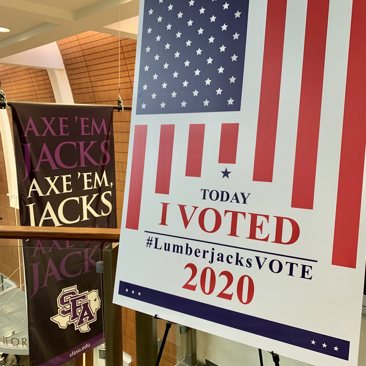 amyhodge77's tweet photo. I was so happy to get to vote today! Me, my mother, her mother - that’s it. Three generations so far of women who get to vote! We can’t be apathetic about it. My vote is important &amp; so is yours! Go vote! #100YearsOfVoting #WomenVote #LumberjacksVote #ElectionDay #EarlyVoting https://t.co/51N0BTVoHY