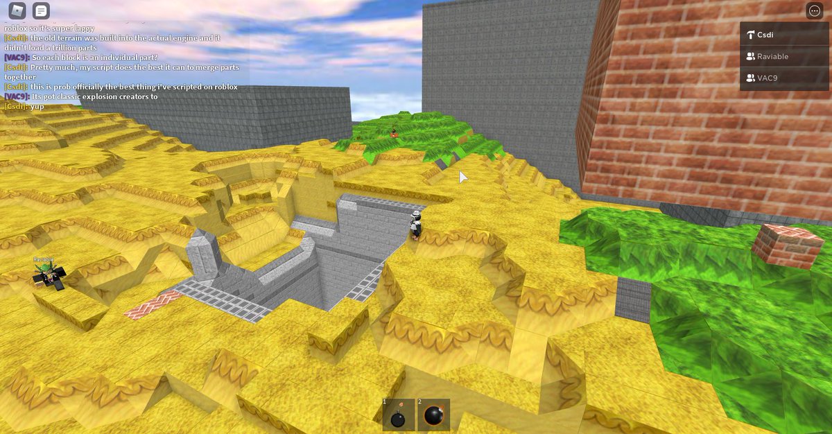 Csd On Twitter I Ve Finished Scripting The First Fully Functioning Legacy Terrain System On Roblox Features Almost Accurate Texture Mapping Crater System Autowedging Etc Albertsstuff Konekokittenyt Znac Https T Co Kchrkeepej Https T - merge roblox accounts 2020