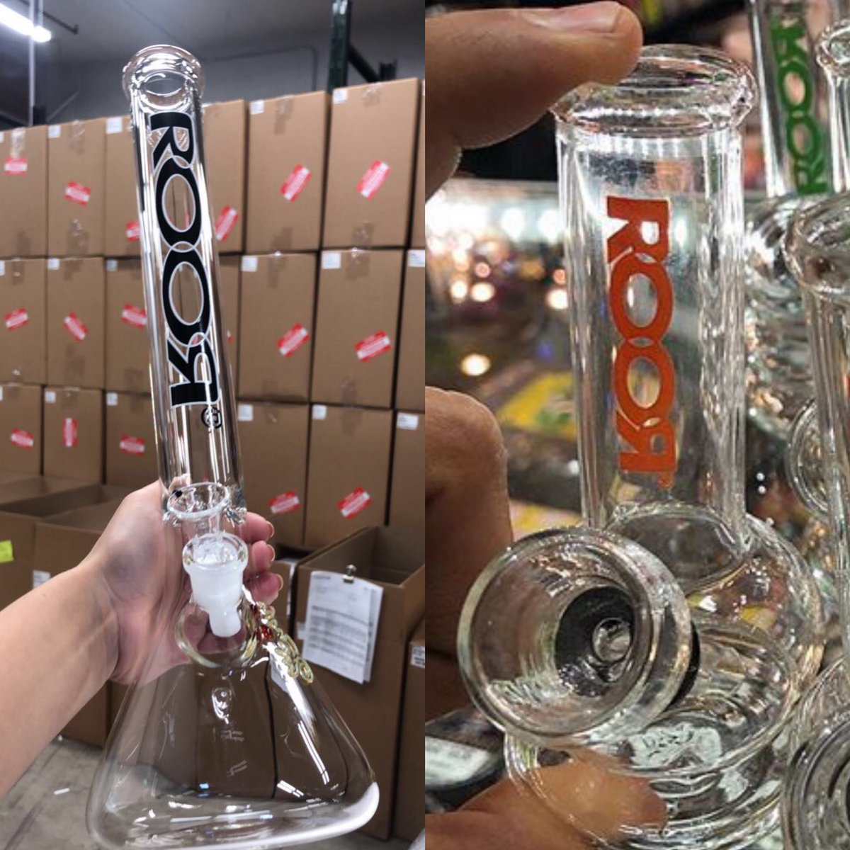 3) The Glass! We always encourage customers to PICK UP the glass, hold it & inspect it before buying! If feels light, it’s thin glass and probably looks like the lil faker on the right. RooR glass will have weight to it, even it’s a 5mm glass (the thinnest we produce)