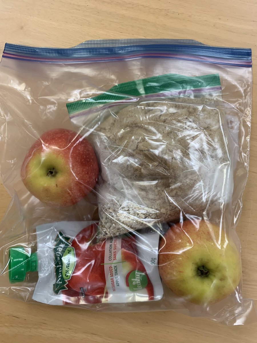 MarieJadeRoy1's tweet photo. Teaching home ec online during a pandemic ... Apple crisp to go! Go cook at home kids! #teachinginapandemic #homeeconomic https://t.co/DjPRIOdGNG