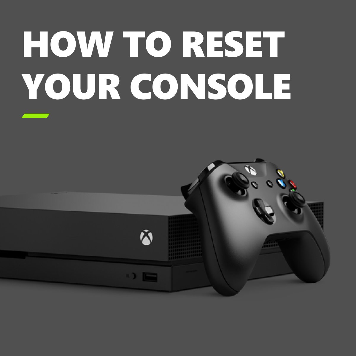 operatie Het beste Manifestatie Xbox Support on Twitter: "How to reset your console: 1. Press the Xbox  button 🎮 to open the guide 2. Select Profile &amp; system &gt; Settings  &gt; System &gt; Console info 3.