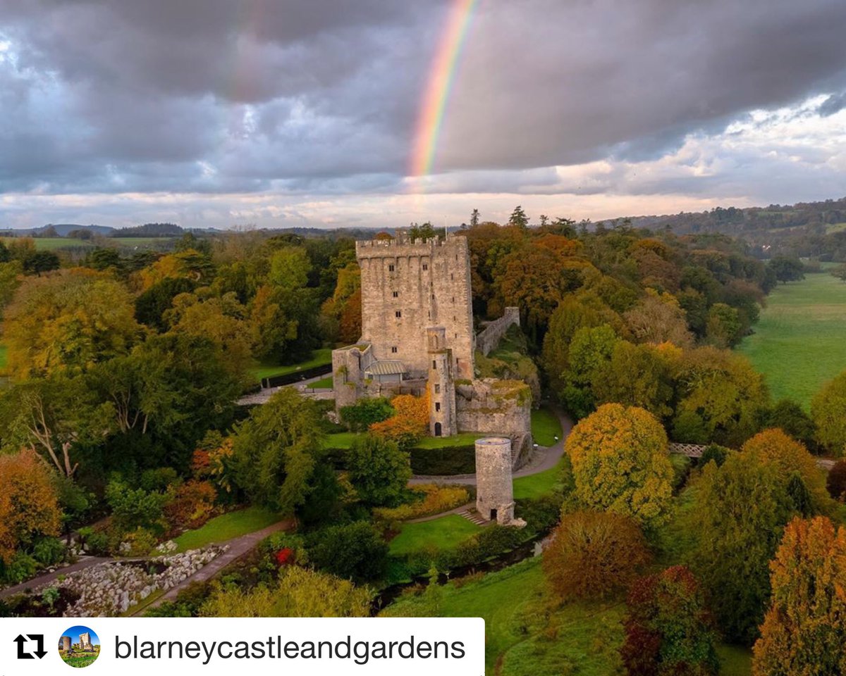 #Repost @Blarney_Castle
・・・
Somewhere over the rainbow.... have a great weekend and hope to see you in the gardens very soon!
@IAAT_ie @TourismIreland
.
#rainbow #purecorkwelcomes #makeabreakforit #cork #ireland #blarney #castles #walks #weekend #like #pictureoftheday https://t.co/YKZf6yyhQB