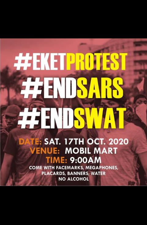 RIP to all of the brave who lost their live on this noble cause
#EketProtest 
#EndSARS 
#EndSWAT 
#EndPoliceBrutalityinNigeria 
#ENDBADGOVERNANCE