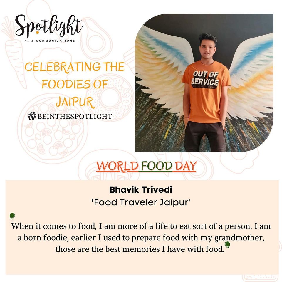 SpotlightPR_'s tweet photo. October 16 World Food Day, a day dedicated to food, not merely for those who love it but also for those who celebrate it.
Spotlight celebrates the spirit of all the foodies and food lovers on this special occasion.
#WorldFoodDay #SpotlightPR #FoodTravelerJaipur #AndthenIate https://t.co/2sHNeLVyFd