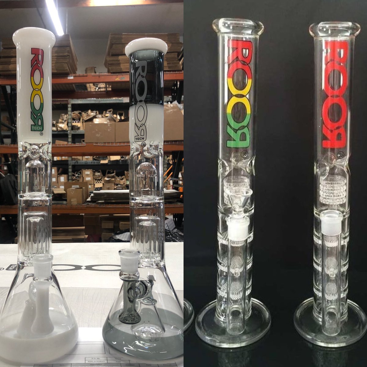 6) RooR-Tech! Aka Roors with percs! Beware! Many shops will try to pass off Honeycomb/Jacuzzi perc pieces (see image to Right) as RooR Tech but we do NOT produce these types of percs! Plus the decal will always say RooR Tech rather than just RooR