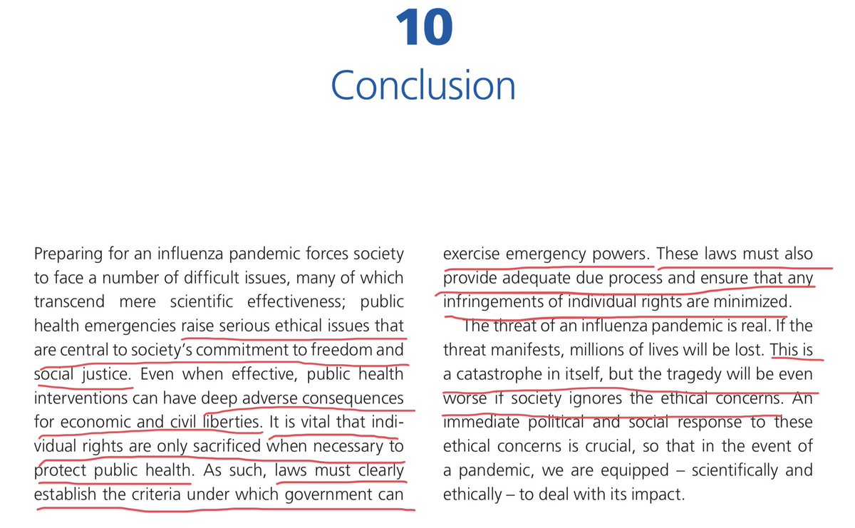 WHO: Addressing Ethical Issues in Pandemic Influenza PlanningThis assessment of a pandemic’s ethical issues concludes: ”the tragedy will be even worse if society ignores the ethical concerns”It’s not a single variable analysis about deathsLink:  https://www.who.int/ethics/publications/who_hse_epr_gip_2008_2/en/ 15