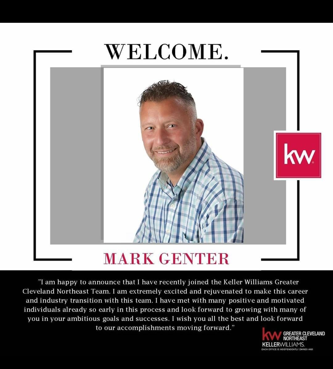 Breaking News: I've recently joined Keller Williams, Greater Cleveland Northeast. I'm jumping into the real estate industry after 17 years in another industry. Please let me know if I can be of any help to you! Cheers! #RealEstate #realtor #lakecounty #geaugacounty #homesforsale