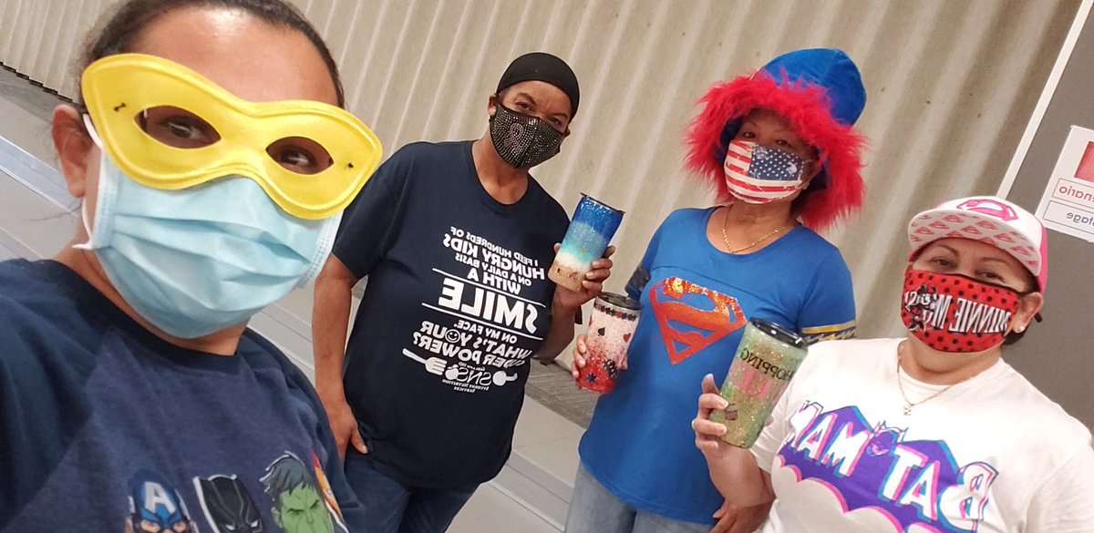 gisdnutrition's tweet photo. The GISD Student Nutrition staff have proven that they are true super heroes this year for NSLW! School Lunch gives superhero strength to our students and our amazing staff loves to make that happen! #NSLW2020 @Jackson_Vikings @SHMS_Colts @Sewell_Seahawks @Shugart_Sheriff https://t.co/TL0BUvkrZz