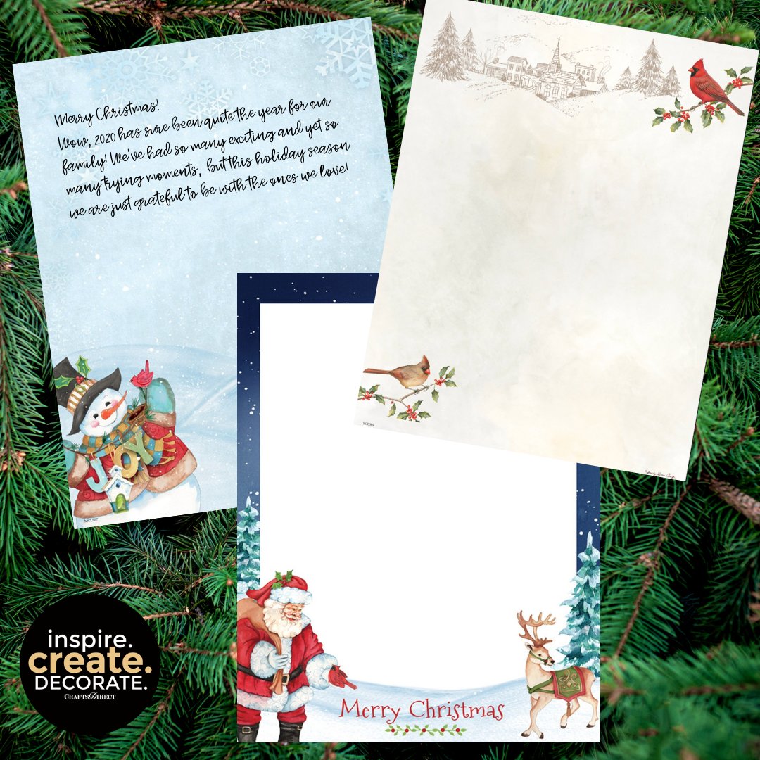 Soon it will be time to write all those Christmas letters! Get the best Christmas letterhead here: