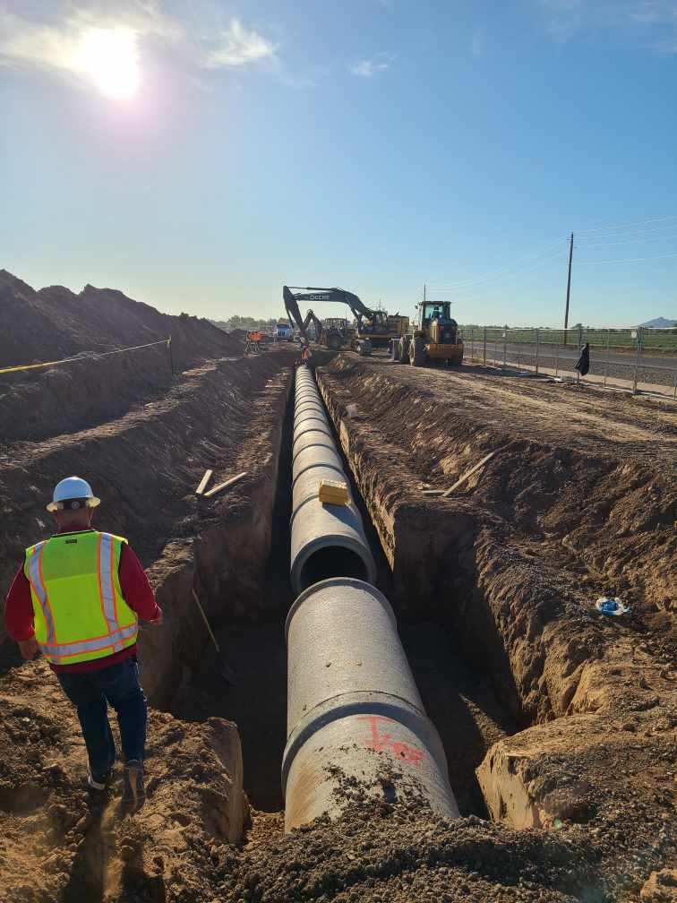 rwcdaz's tweet photo. As the area in the District urbanizes, many of our open delivery laterals move underground, based on our current capital budget and urbanization rates we expect the transition from above ground delivery to under ground RGCP pipe to be complete in the next 5-10 years. 
#rwcdaz https://t.co/W1BHJAMFiO