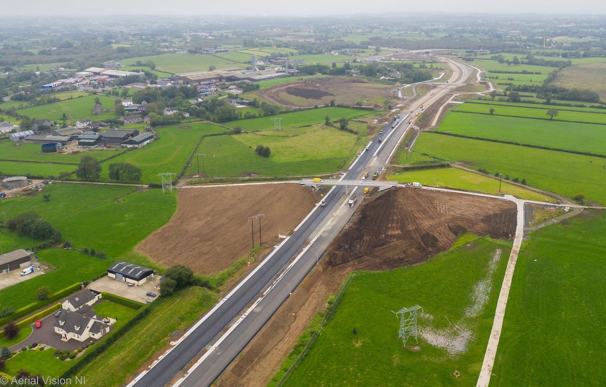 WardDesign's tweet image. Some great aerial photos of the new A6 between Creagh and the Deerpark Road