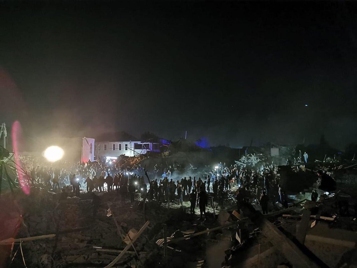 #Terrorist #Armenia bombed #Ganja city again. Civilians including kids are wounded. 
We will never forget this tragedy. 
 #PrayForGanja 
#StopArmenianAggression 
#StopArmenianTerrorism