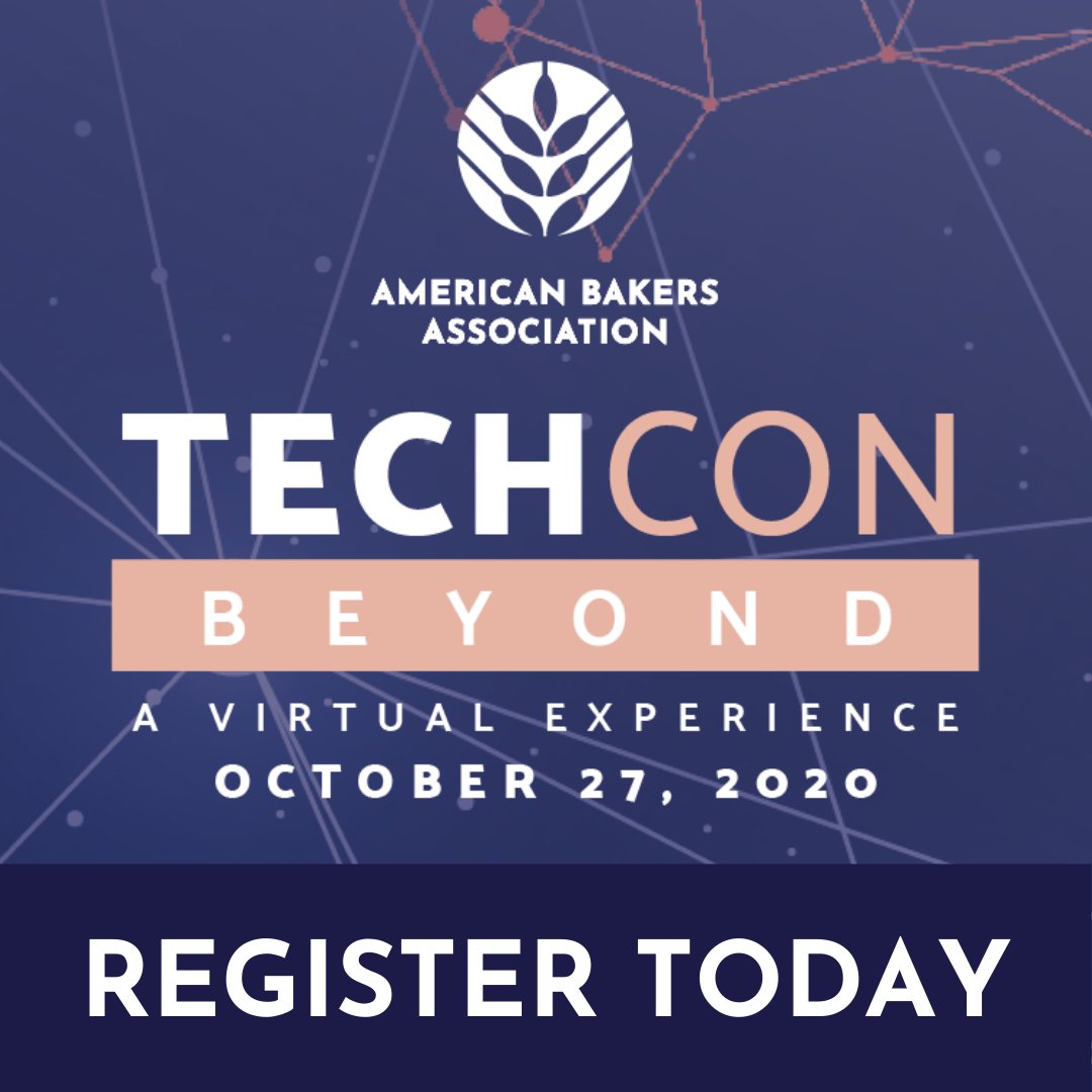 AmericanBakers's tweet image. TechCon Beyond is in less than 2 weeks! Register now for this virtual event, free for ABA Members, and available on-demand after the event. #TechConBeyond #OperationsConference #BakingManufacturing bit.ly/2IxClXz