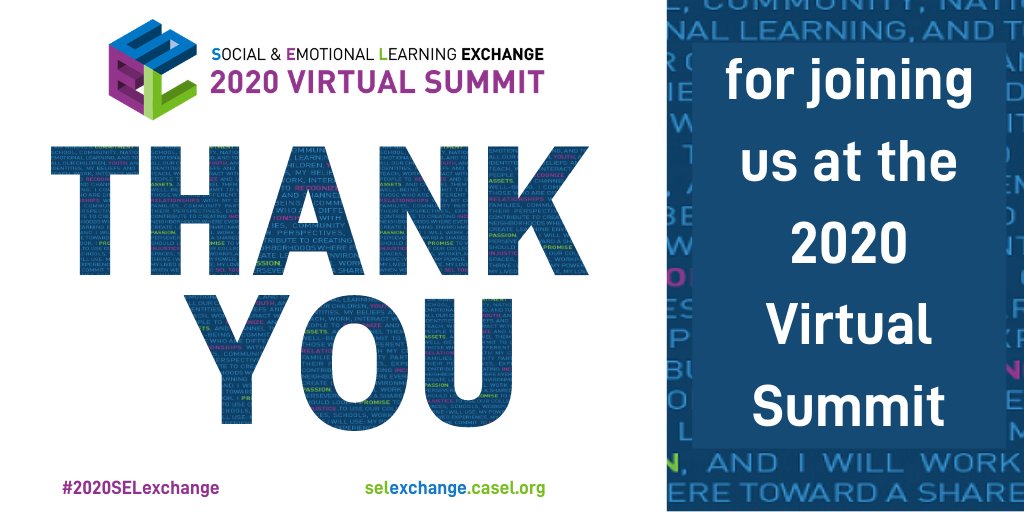 2024SELExchange's tweet image. Thank you for making the #2020SELExchange Virtual Summit a success!