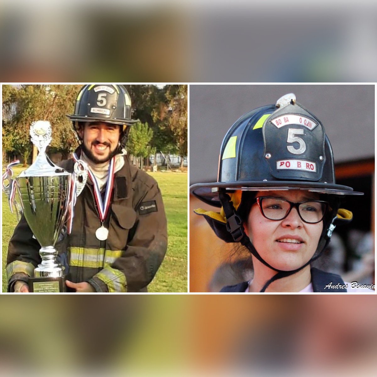BombaSanJoaquin's tweet photo. Hoy queremos saludar a dos de nuestros integrantes quienes han obtenido un nuevo logro personal.
La Inspector Gral Loreto Cubillos Coloma ha obtenido el título de Contador Auditor y el Teniente 1ro Nicolás Aguilar González obtuvo el título de Ingeniero Industrial. 

¡Felicidades! https://t.co/ygcNQjsS8d