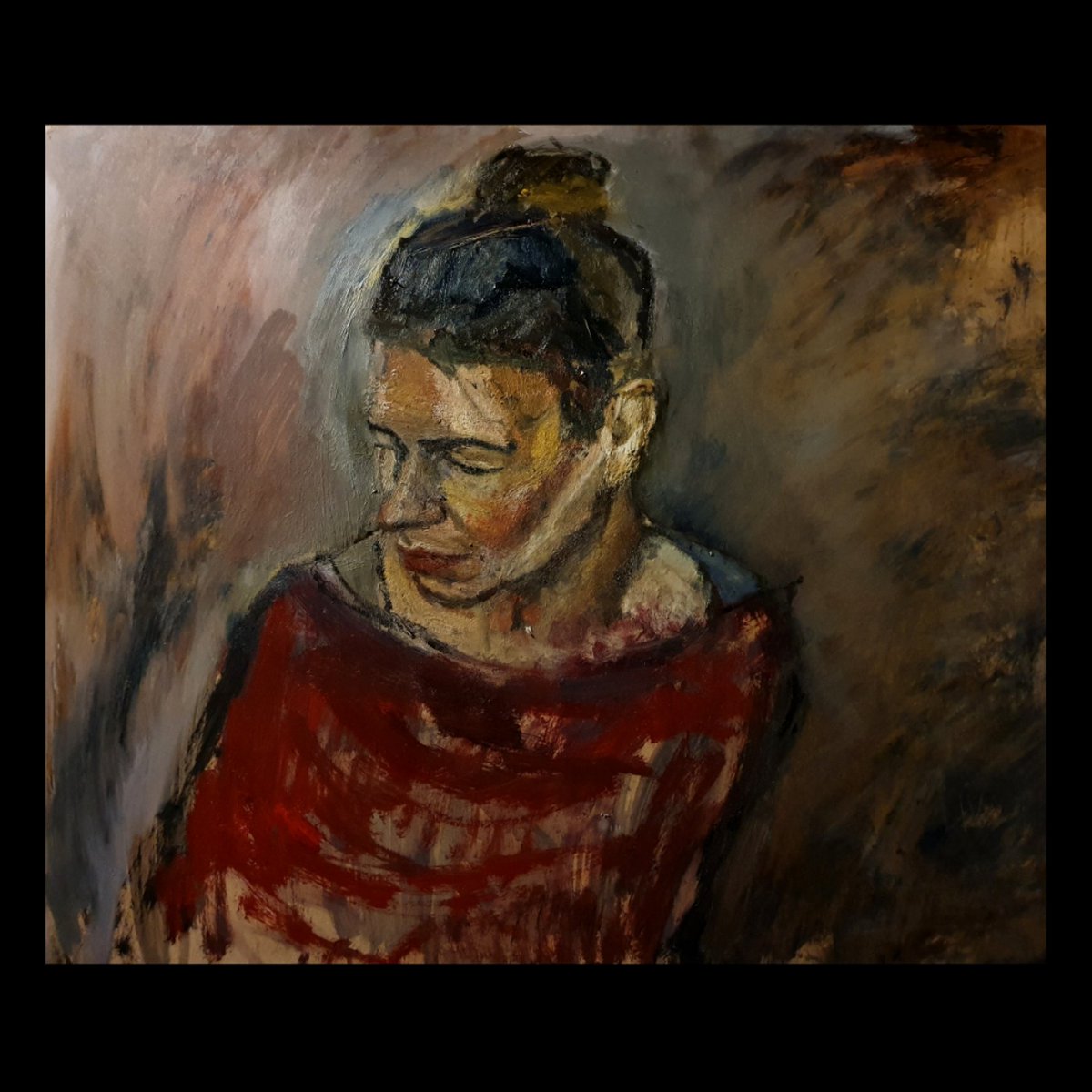 Portrait of Jen 
#portrait #portraits #britishart #britishartist #boroughgroup #kossoff #auerbach #lucianfreud #picasso #giacometti #rembrandt #modbrit #modernbritishart #art #painting