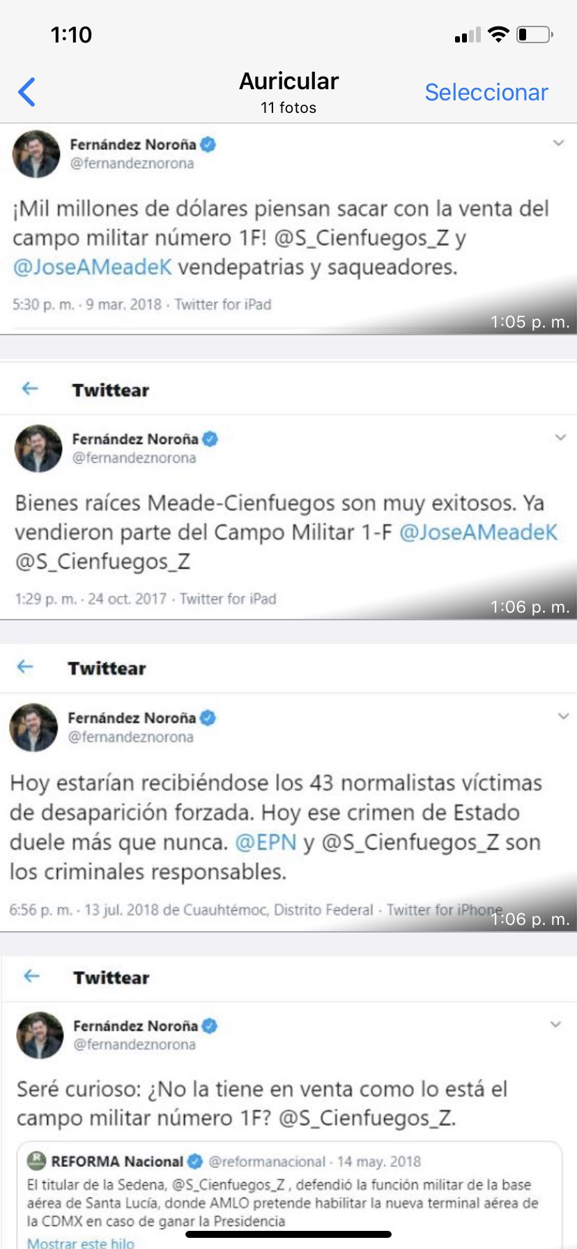 Fernandez Norona On Twitter Aqui Lo Que Le Dije A Cienfuegos Cuando Estaba En El Poder